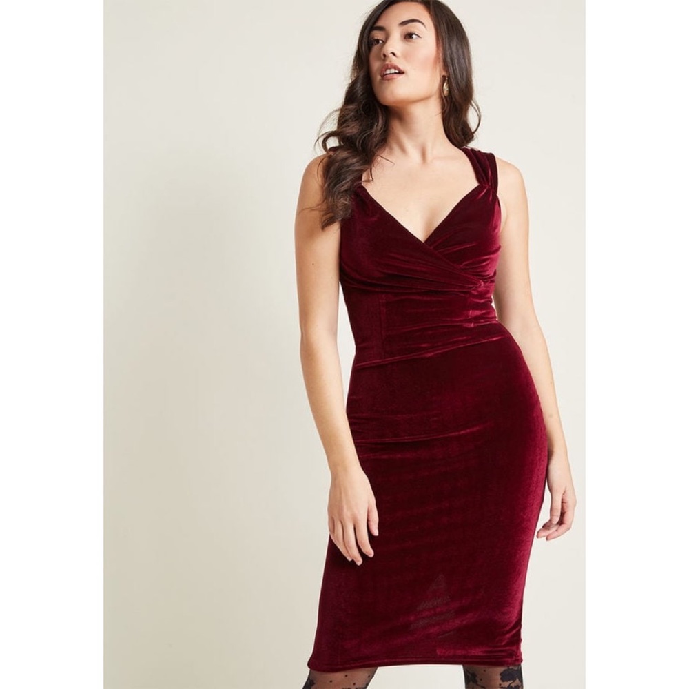 Rock Steady Merlot Dress